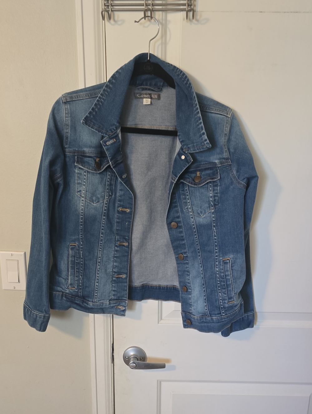 Garnet Hill Medium Blue Denim Jacket